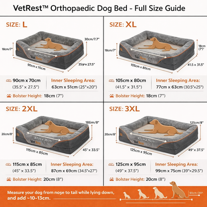 VetRest Orthopaedic Memory Foam Support Bed